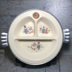 Vintage EXCELLO Baby Food Divided Dutch Children